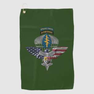 3rd Special Operations Group Airborne Eagle Golf Towel