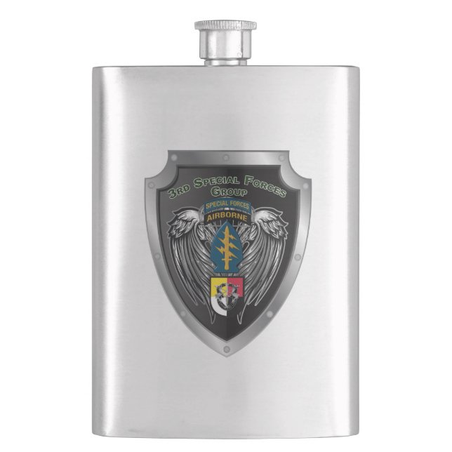 3rd Special Operations Group Airborne Hip Flask (Front)
