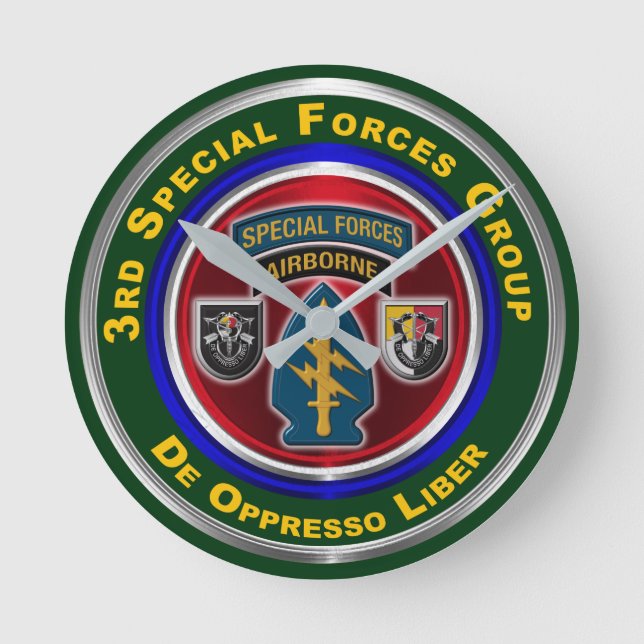 3rd Special Operations Group Keepsake Round Clock (Front)