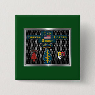 3rd Special Operations Group (SOF) 2 Inch Square Button