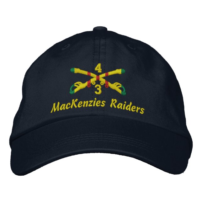 3rd Sqdn., 4th Cavalry Embroidered Hat (Front)