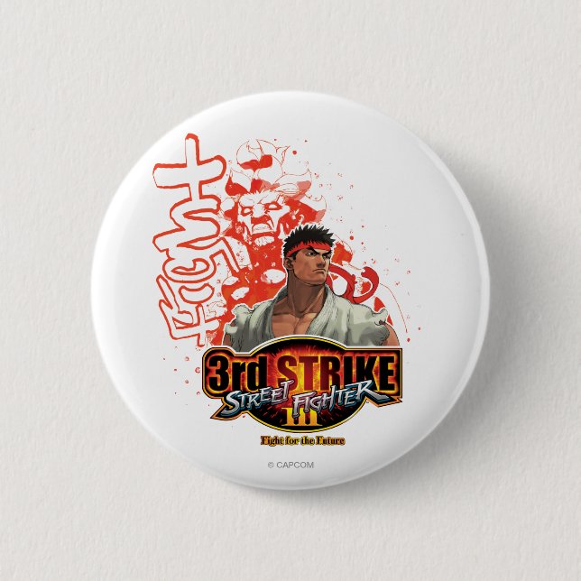 3rd Strike "Fight" 2 Inch Round Button (Front)