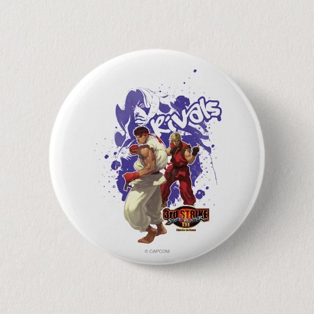 3rd Strike Rivals 2 Inch Round Button (Front)