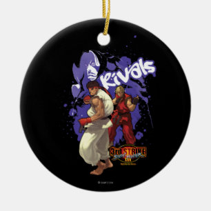 3rd Strike Rivals Ceramic Ornament