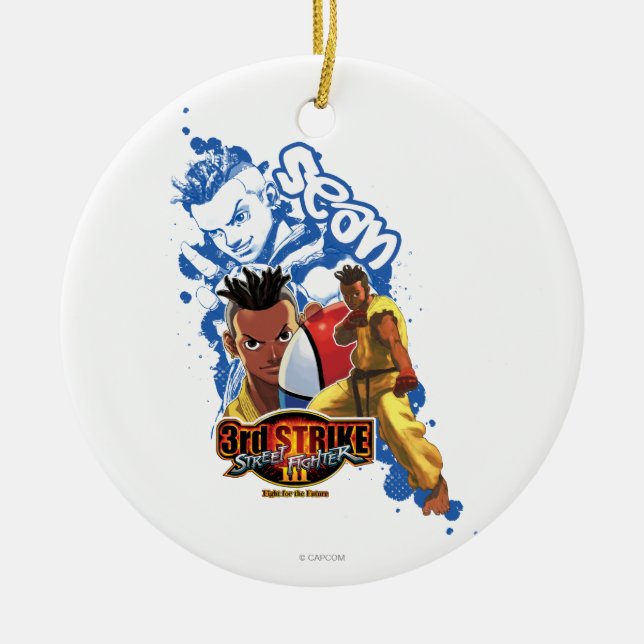 3rd Strike Sean Ceramic Ornament (Front)