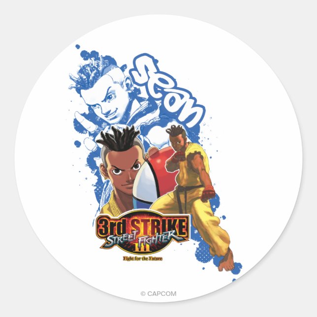 3rd Strike Sean Classic Round Sticker (Front)