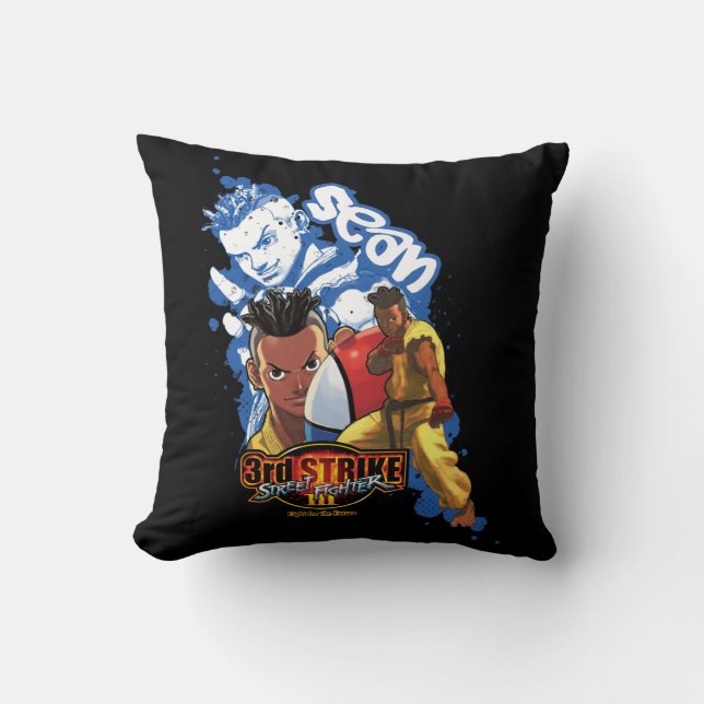 3rd Strike Sean Throw Pillow (Front)
