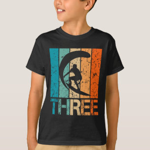 3rd Surfing Birthday 3 Year Old 3yr Boy Girl Birth T-Shirt