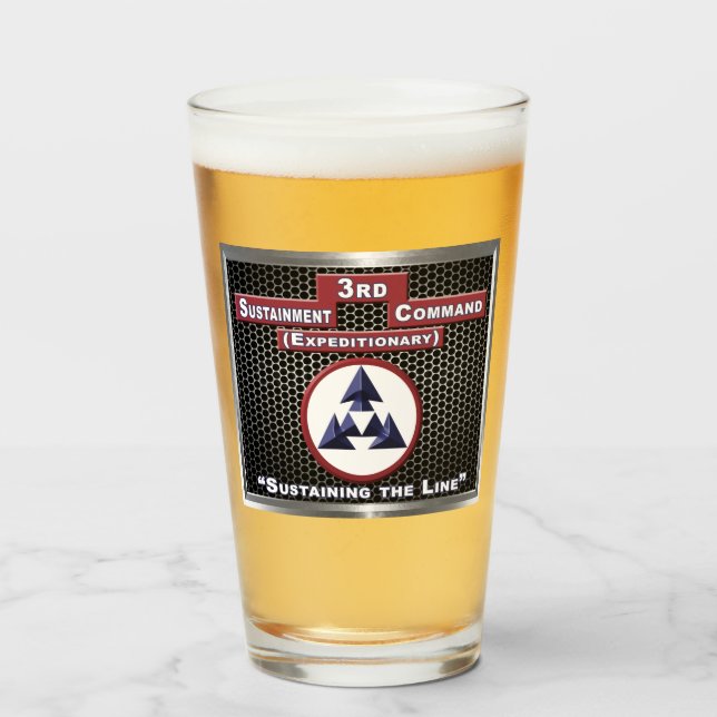 3rd Sustainment Command (Expeditionary) Glass (Front Filled)
