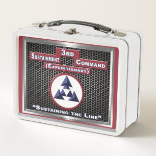 3rd Sustainment Command (Expeditionary) Metal Lunch Box