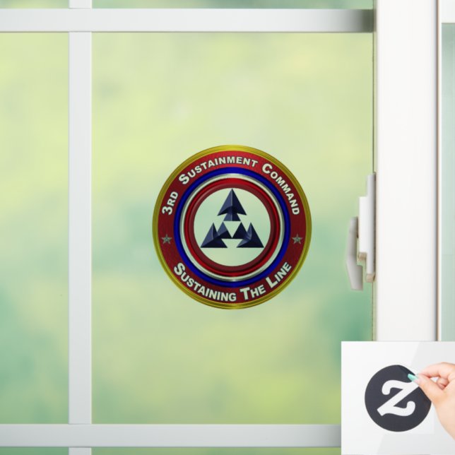 3rd Sustainment Command  Window Cling (Home)