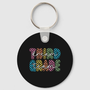 3rd Third Grade Dream Team Teachers First Day Back Keychain