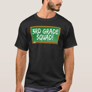 3rd Third Grade Squad Chalk Board T-Shirt