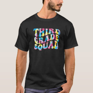 3rd Third Grade Squad Teacher Back To School Retro T-Shirt
