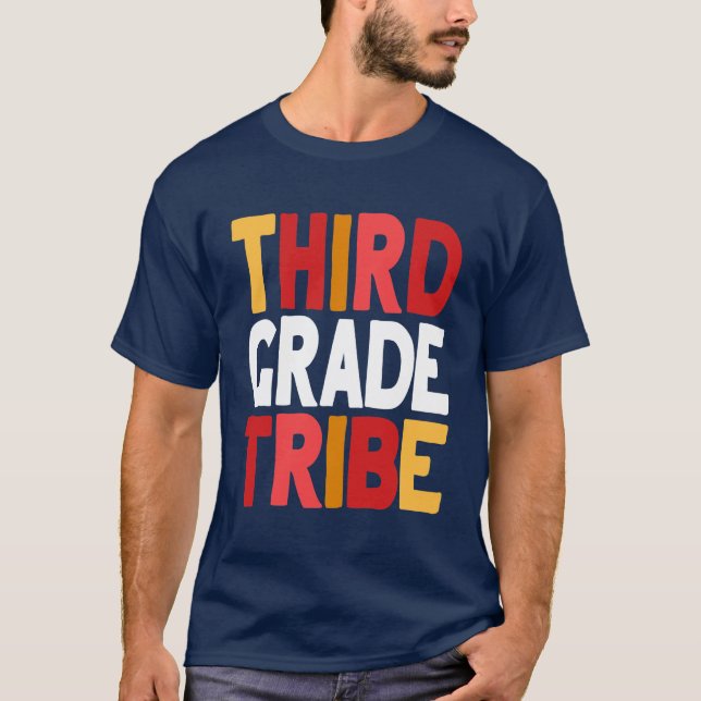 3rd Third Grade Tribe Teacher Back To School T-Shirt (Front)