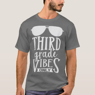 3rd Third Grade Vibes Only Back To School Boys Kid T-Shirt