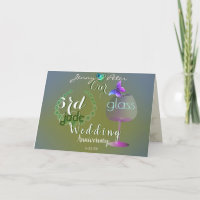 3rd Wedding Anniversary Jade and Glass