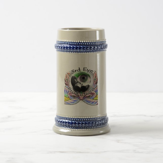 3rdeye2009-4-white beer stein (Center)
