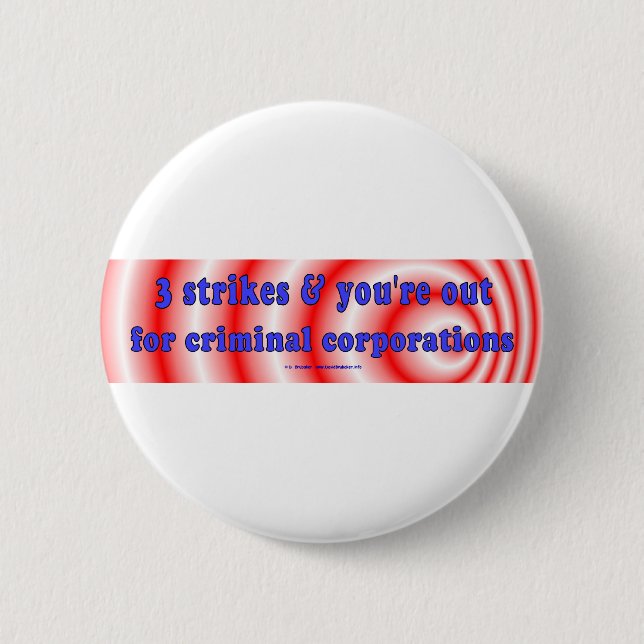 3StrikesCorps 2 Inch Round Button (Front)