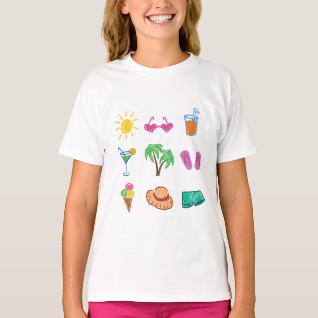 3x3 Grid Summer T-Shirt (Front)