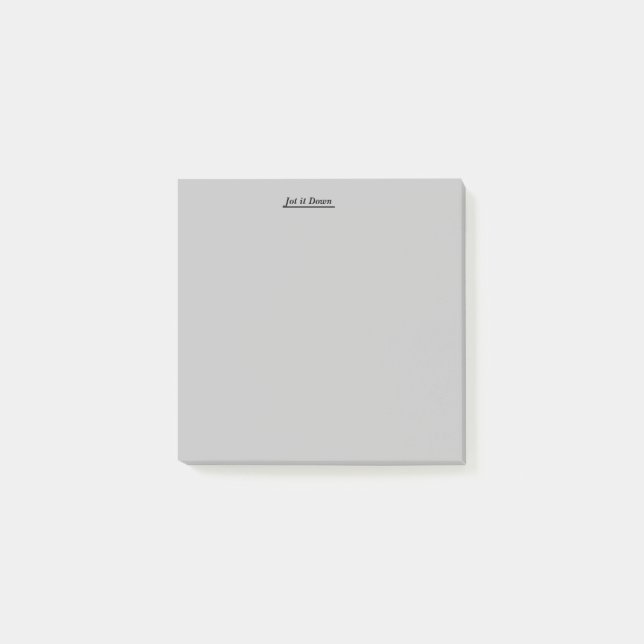 3X3  Jot it Down Post it  Post-it Notes (Front)