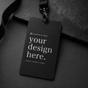 3x5 Badge ID Card   Your Design Upload Name Badges