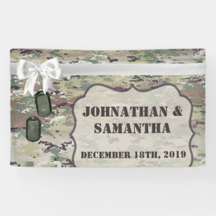 3'x5' Personalized Banner Army OCP Camo Uniform