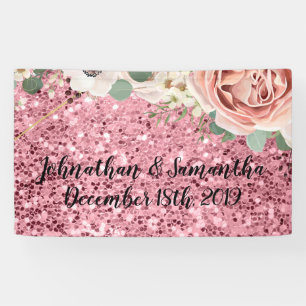 3'x5' Personalized Banner Geometric Garden Rose