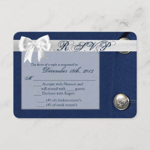 3x5 R.S.V.P. Reply Card Air Force Class A Uniform