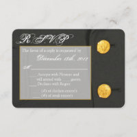 3x5 R.S.V.P. Reply Card ARMY DRESS GREENS UNIFORM