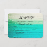3x5 R.S.V.P. Reply Card Ombre Blue Frosting