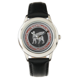 [400] Babylonian Winged Bull [Silver] [3D] Watch