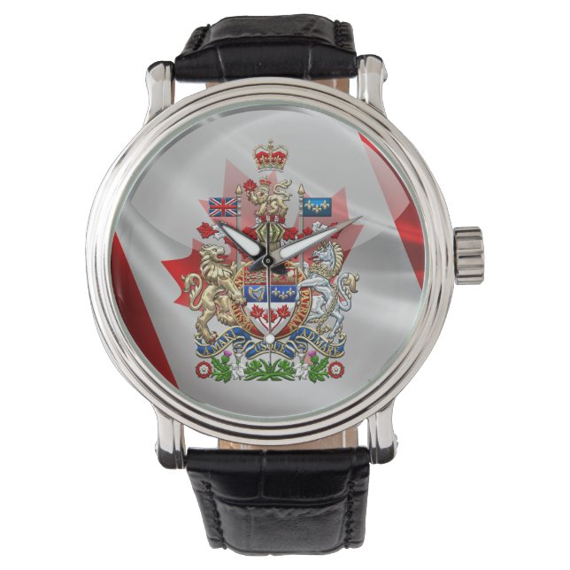 [400] Canada Coat of Arms [3D] Watch (Front)