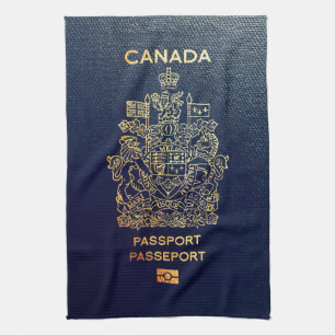 [400] Canadian Passport Cover Kitchen Towel