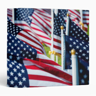 400 flags waving proudly in a field binder