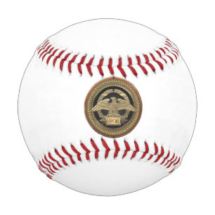 [400] Gold Roman Imperial Eagle on Gold Medallion Baseball