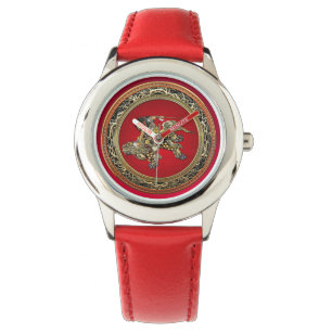 [400] Hokusai - Shoki Riding Shishi Lion Watch