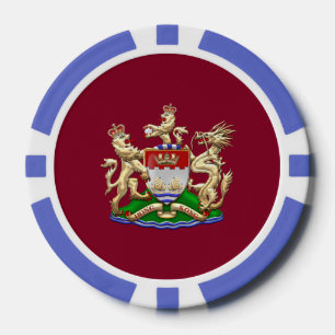 [400] Hong Kong Historical 1959-1997 Coat of Arms Poker Chips