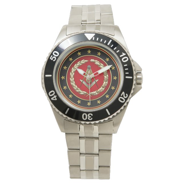 [400] Masonic Square and Compasses [3rd Degree] Watch (Front)