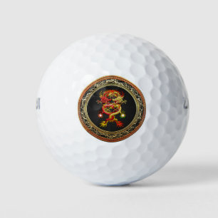 [400] Red and Yellow Dragons Golf Balls