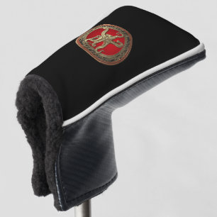 [400] Sacred Gold Octopus in Defensive Posture Golf Head Cover