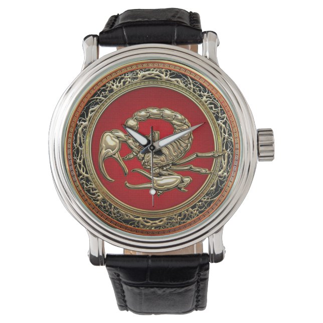 [400] Sacred Golden Scorpion on Red Watch (Front)