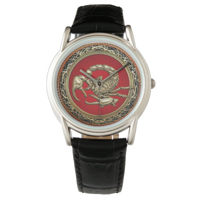 [400] Sacred Golden Scorpion on Red Watch (Front)
