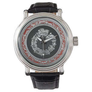 [400] Serpent God Quetzalcoatl [Silver] Watch