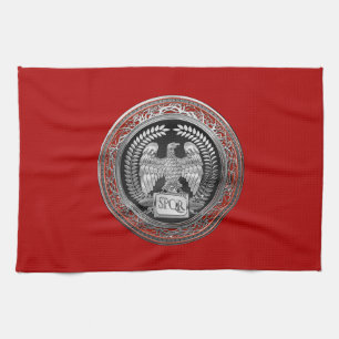 [400] Silver Roman Imperial Eagle Kitchen Towel