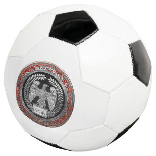 [400] Silver Roman Imperial Eagle Soccer Ball