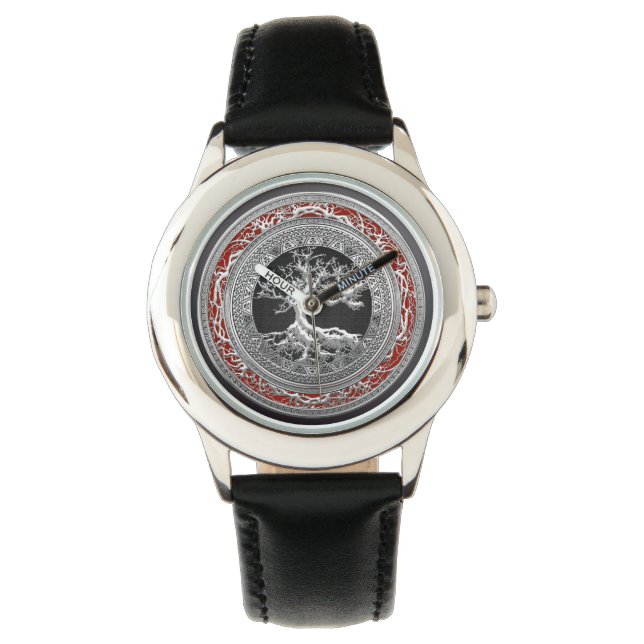 [400] Treasure Trove: Celtic Tree of Life [Silver] Watch (Front)