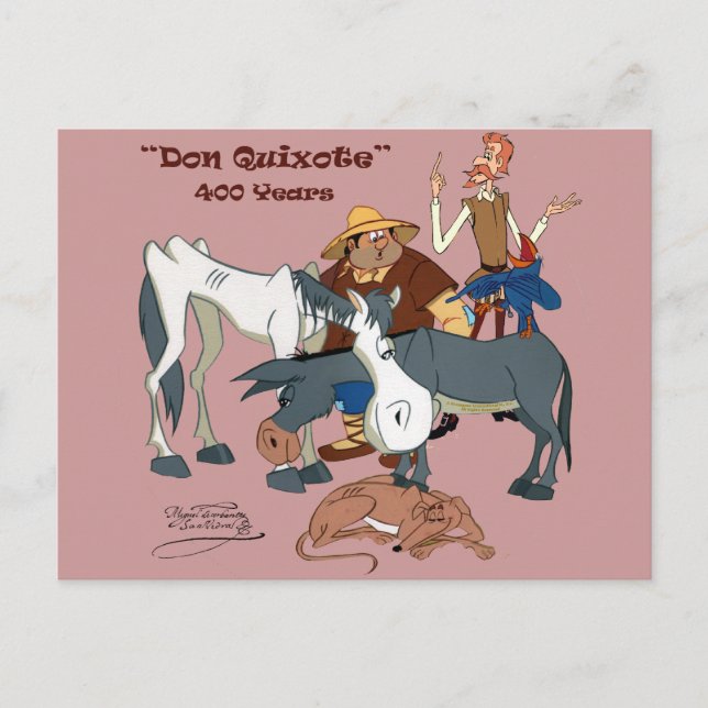 400 Years Don Quixote @QUIXOTEdotTV Postcard (Front)