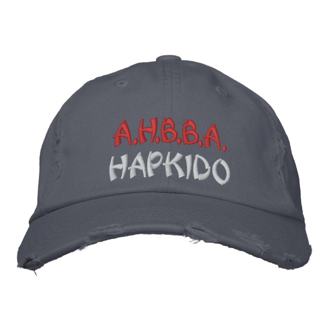 404 AHBBA Hapkido Blue Hat (Front)