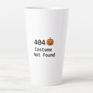 404 Costume Not Found Latte Mug